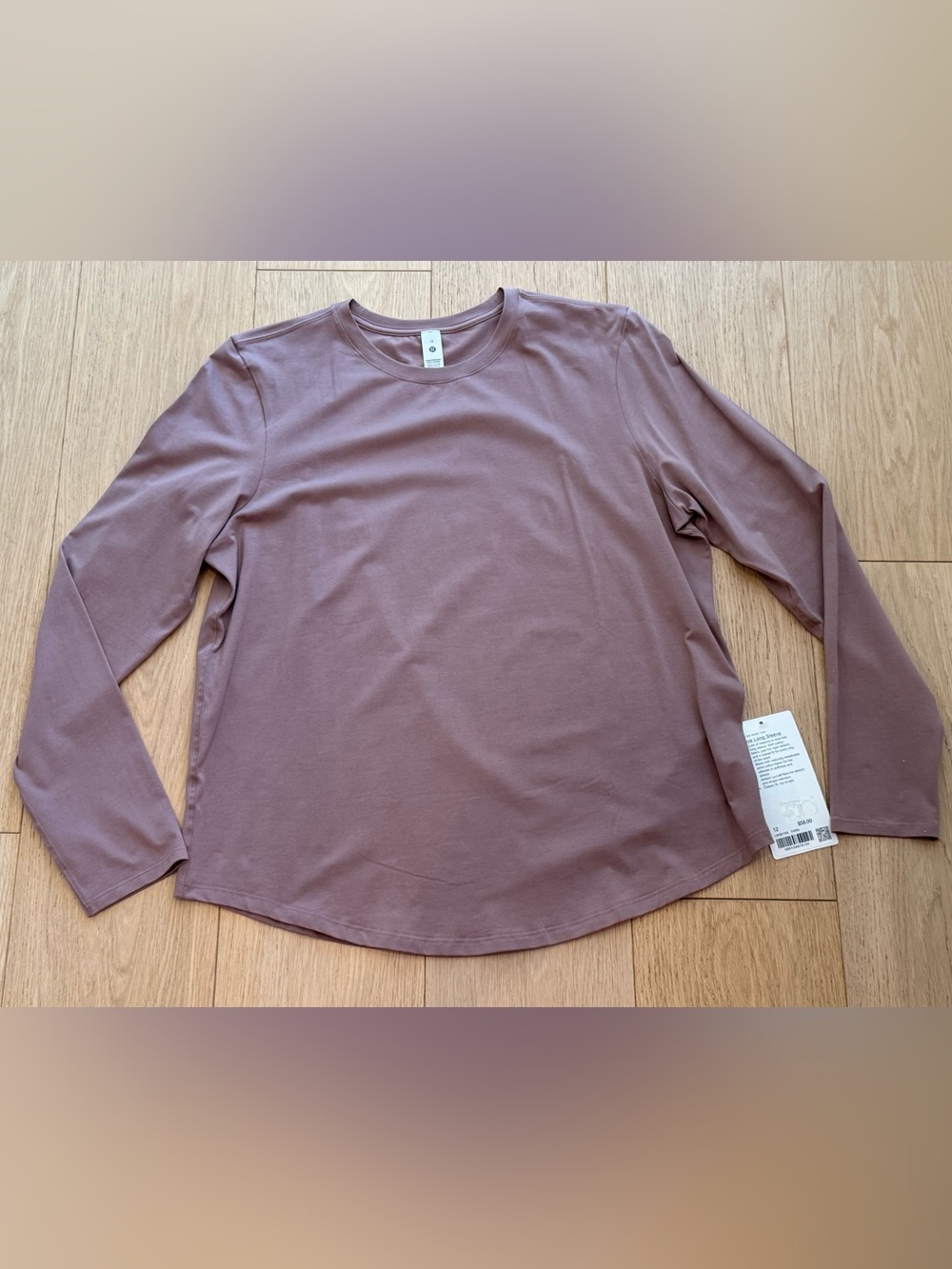 Lululemon Love Long-Sleeve Shirt Twilight Rose Size 12 NWT Rare Colour